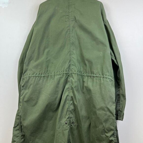 VTG 80s M65 US Military Fish Tail Parka Extreme Cold Weather Green Size M - Picture 4 of 8